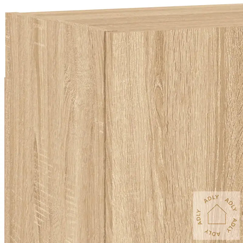 Vegghengte Tv-Benker 2 Stk Sonoma Eik 40,5X30X40 Konstruert Tre