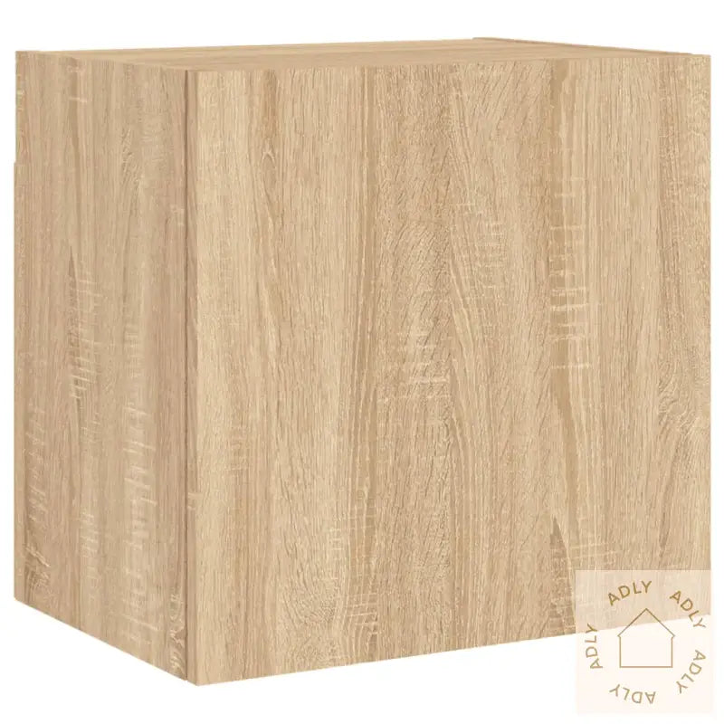 Vegghengt Tv-Benk Sonoma Eik 40,5X30X40 Cm Konstruert Tre