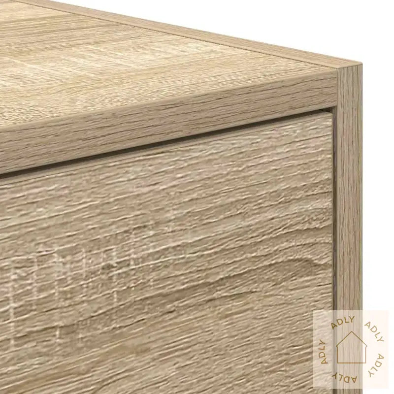 Tv-Benk Sonoma Eik 100X31X25,5 Cm Konstruert Tre