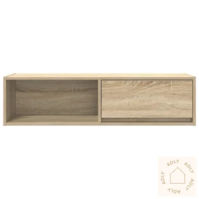 Tv-Benk Sonoma Eik 100X31X25,5 Cm Konstruert Tre