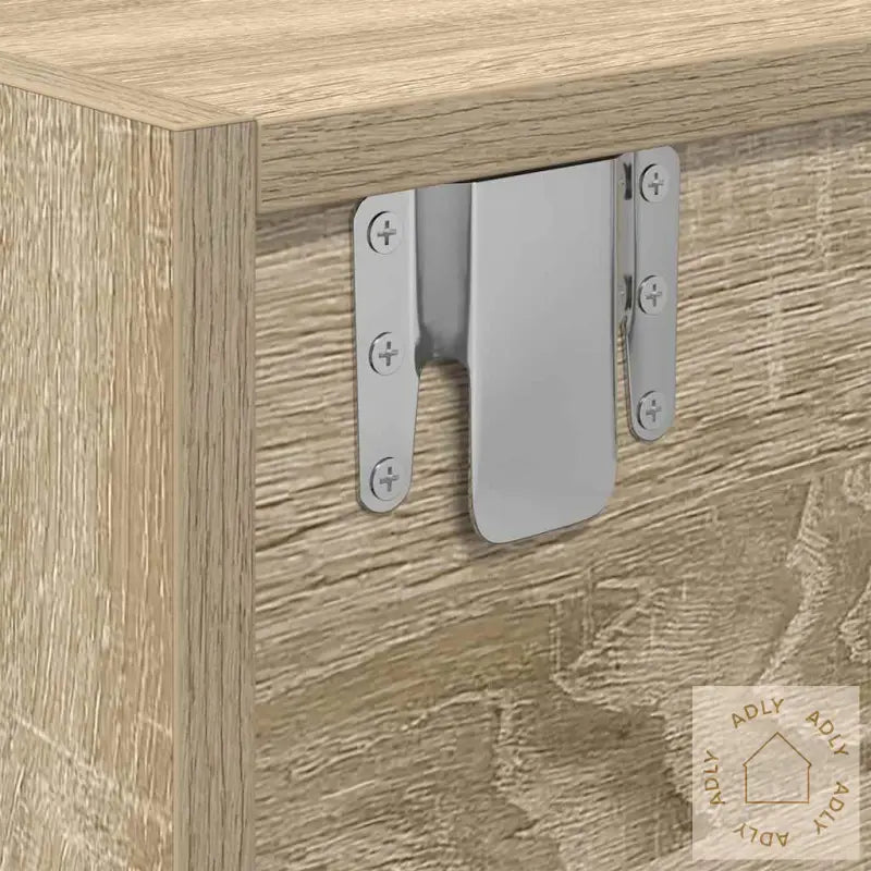 Tv-Benk Sonoma Eik 100X31X25,5 Cm Konstruert Tre