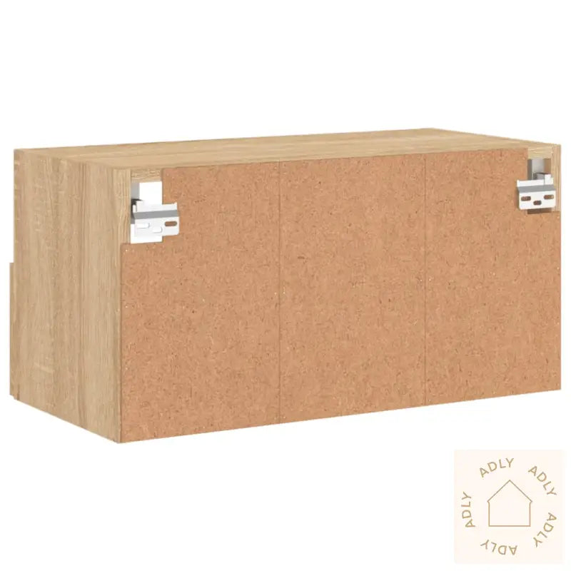 Vegghengt Tv-Benk Sonoma Eik 60X30X30 Cm Konstruert Tre