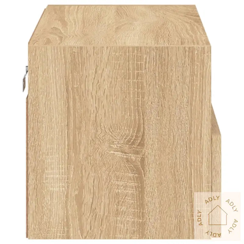 Vegghengt Tv-Benk Sonoma Eik 60X30X30 Cm Konstruert Tre