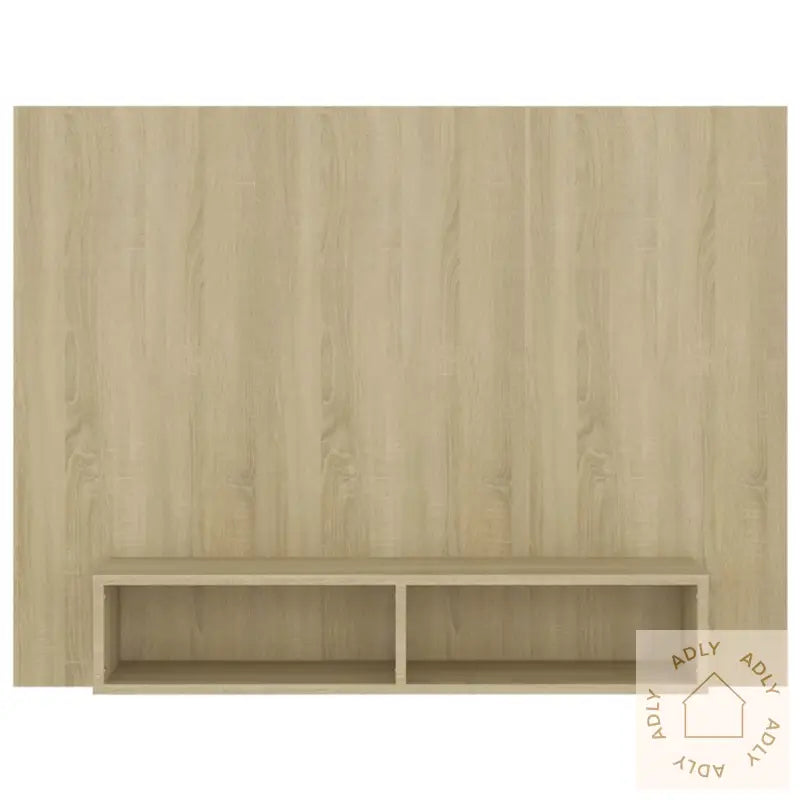 Veggmontert Tv-Benk Sonoma Eik 120X23,5X90 Cm Konstruert Tre