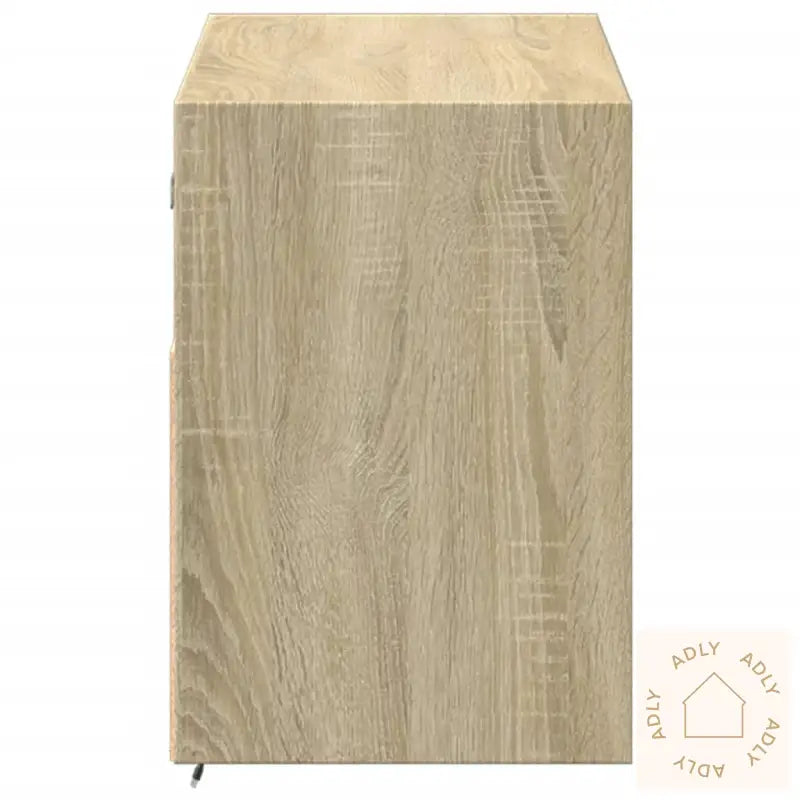 Vegghengt Tv-Benk Med Led Sonoma Eik 100X31X45 Cm