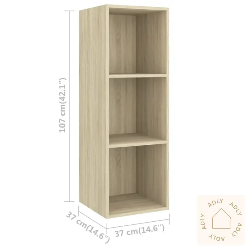 Tv-Skapsett 4 Deler Sonoma Eik Konstruert Tre