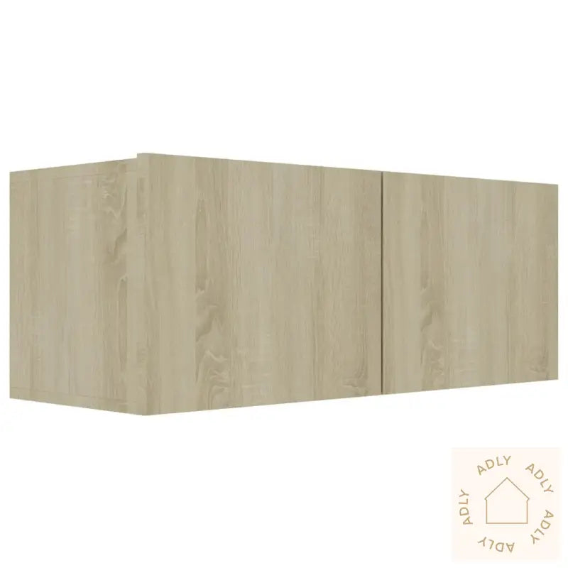 Tv-Benksett 4 Stk Sonoma Eik Konstruert Tre