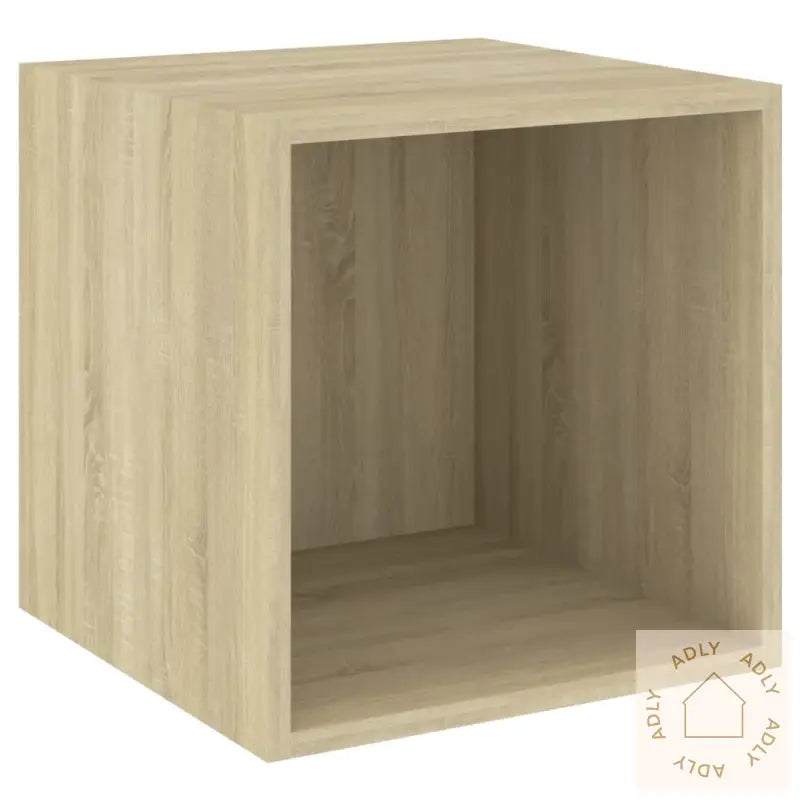 Tv-Benksett 3 Stk Sonoma Eik Konstruert Tre