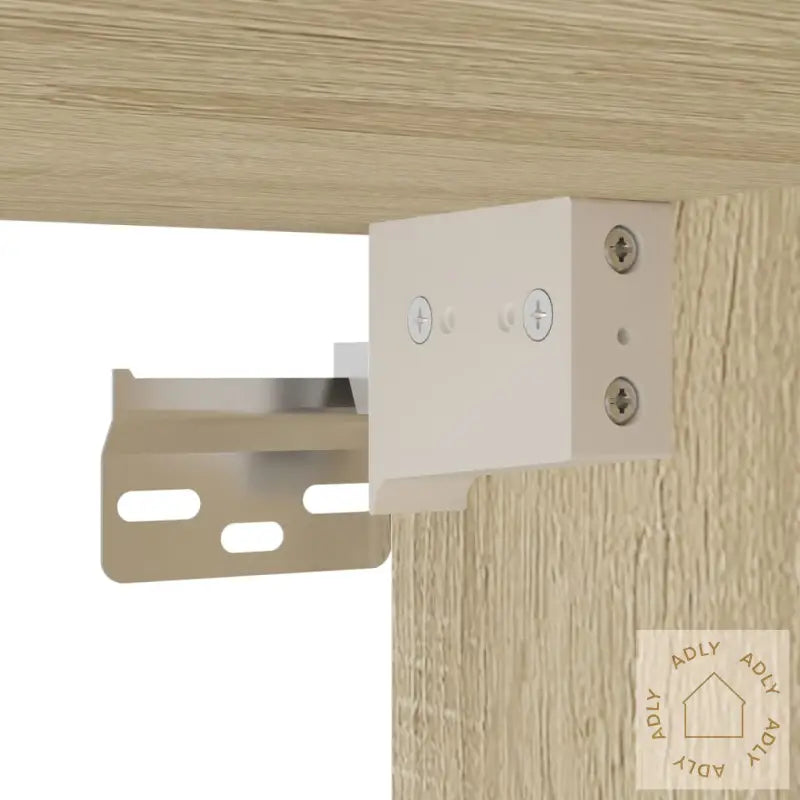 Vegghengt Tv-Benk Med Led Sonoma Eik 180X31X38 Cm