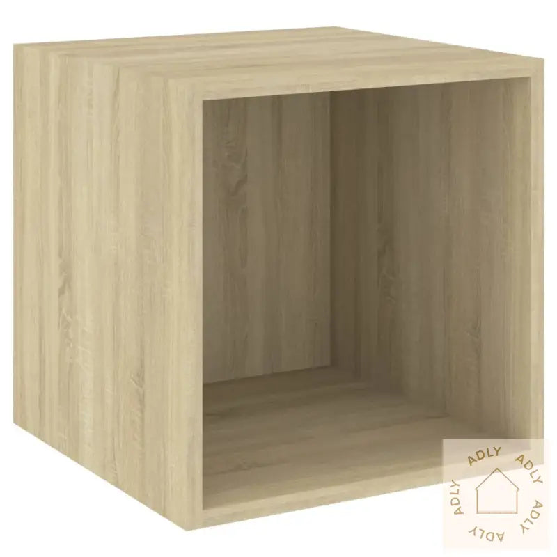 Tv-Benksett 4 Stk Sonoma Eik Konstruert Tre