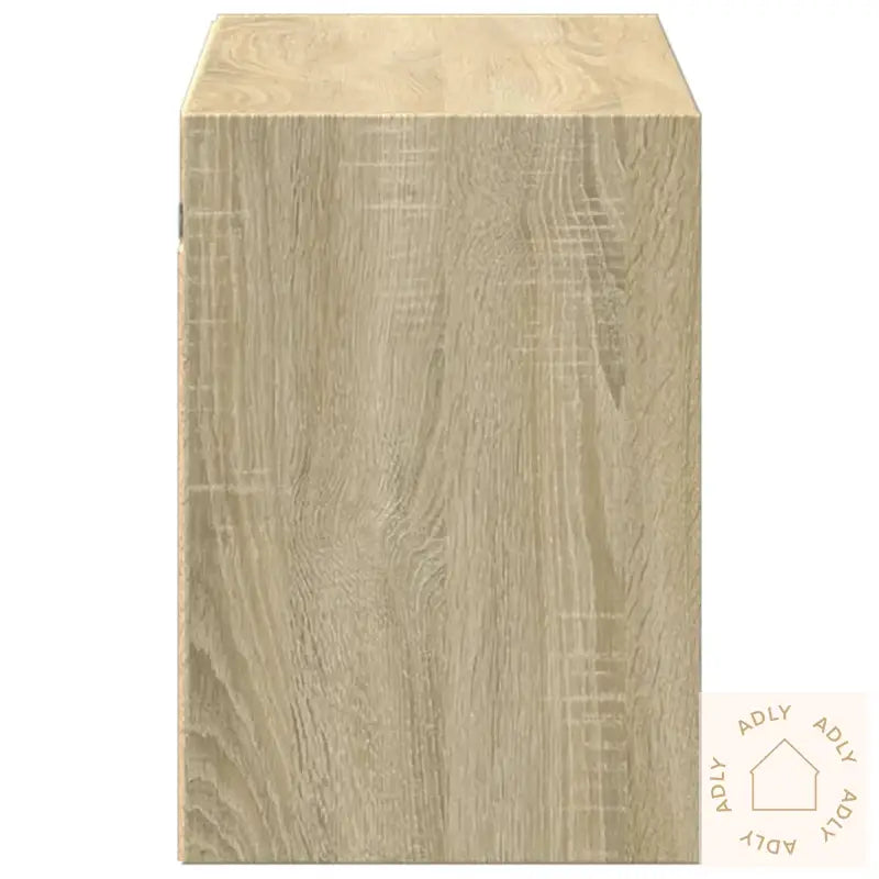 Vegghengt Tv-Benk Med Led Sonoma Eik 100X31X45 Cm