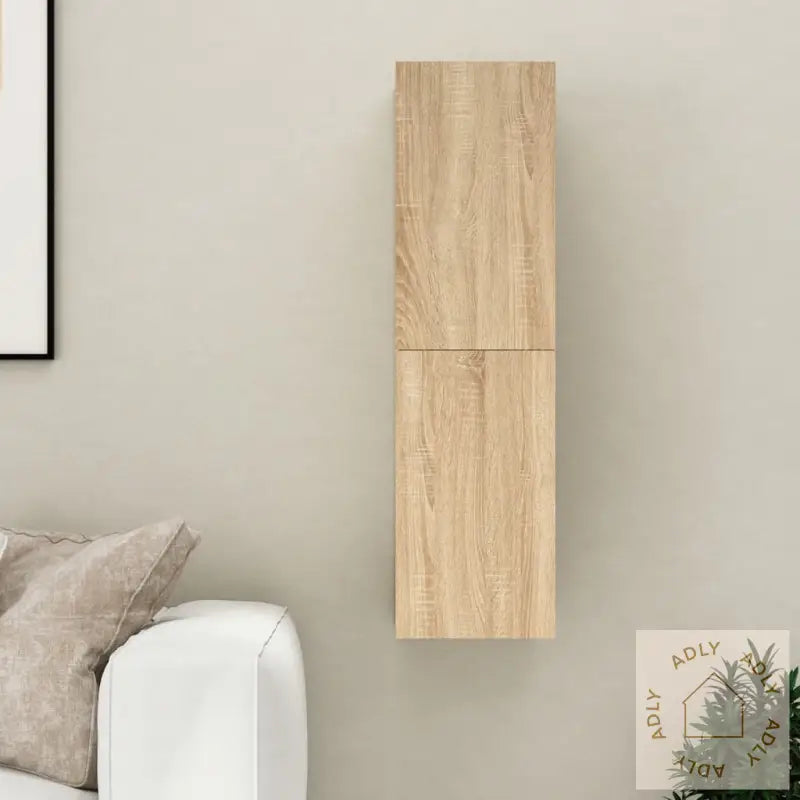 Tv-Benk Sonoma Eik 30,5X30X110 Cm Konstruert Tre