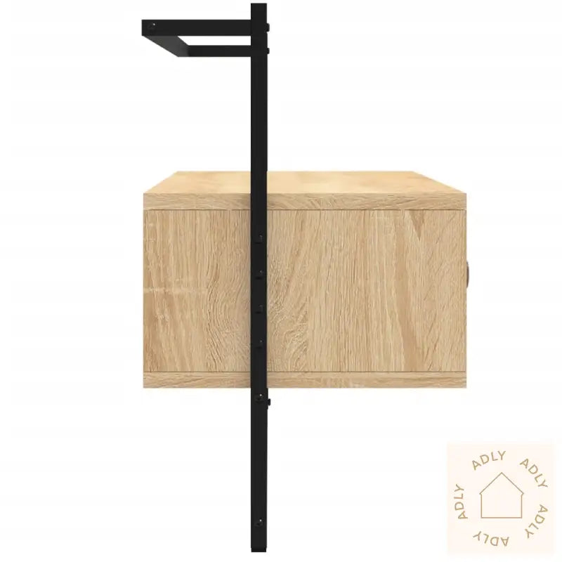 Tv-Benk Veggmontert Sonoma Eik 100,5X30X51 Cm Konstruert Tre