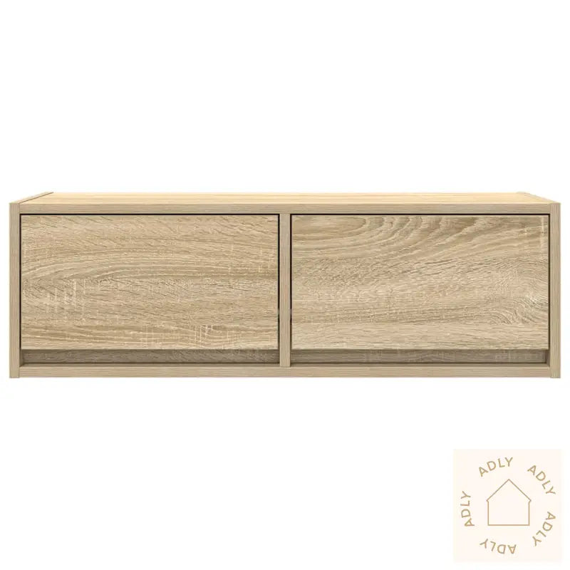Tv-Benker 2 Stk Sonoma Eik 80X31X25,5 Cm Konstruert Tre