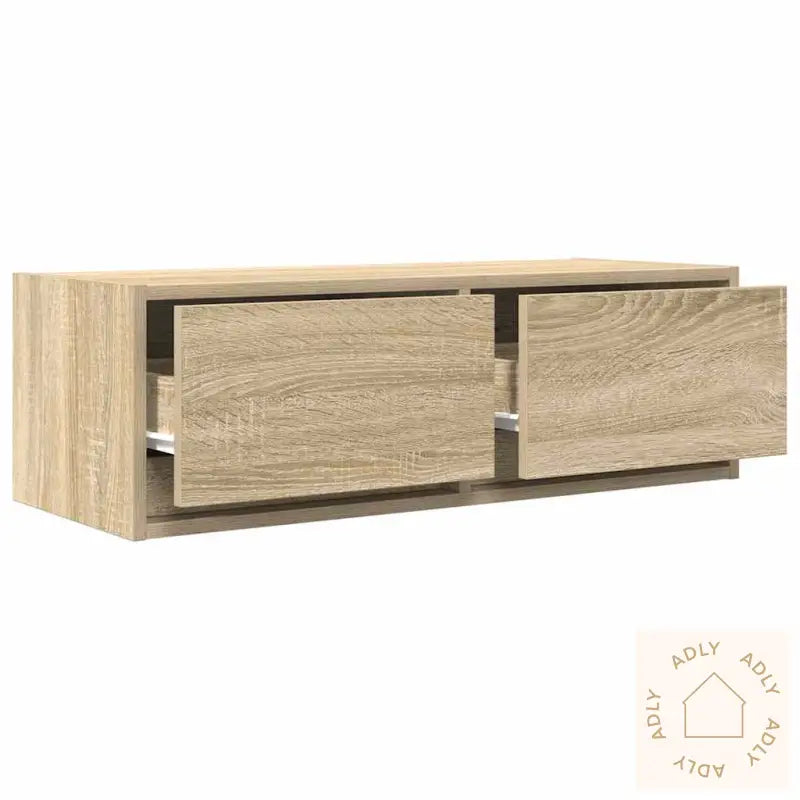 Tv-Benker 2 Stk Sonoma Eik 80X31X25,5 Cm Konstruert Tre