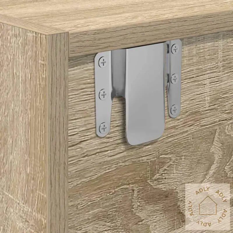 Tv-Benker 2 Stk Sonoma Eik 80X31X25,5 Cm Konstruert Tre