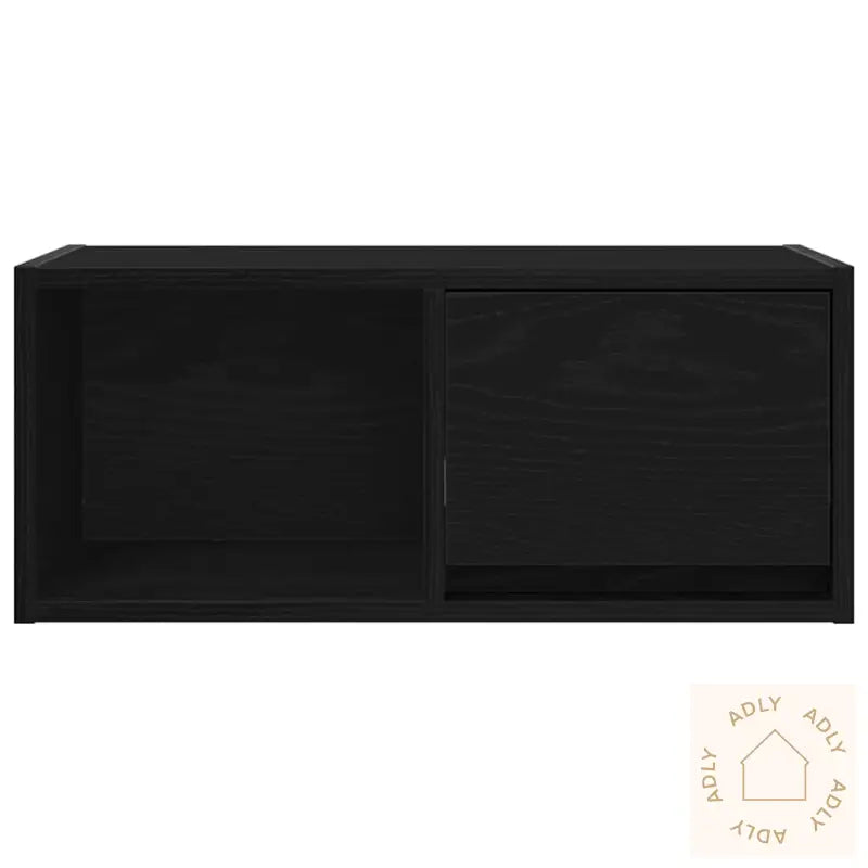 Tv-Benker 2 Stk Svart Eik 60X31X25,5 Cm Konstruert Tre