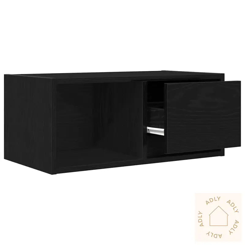 Tv-Benker 2 Stk Svart Eik 60X31X25,5 Cm Konstruert Tre