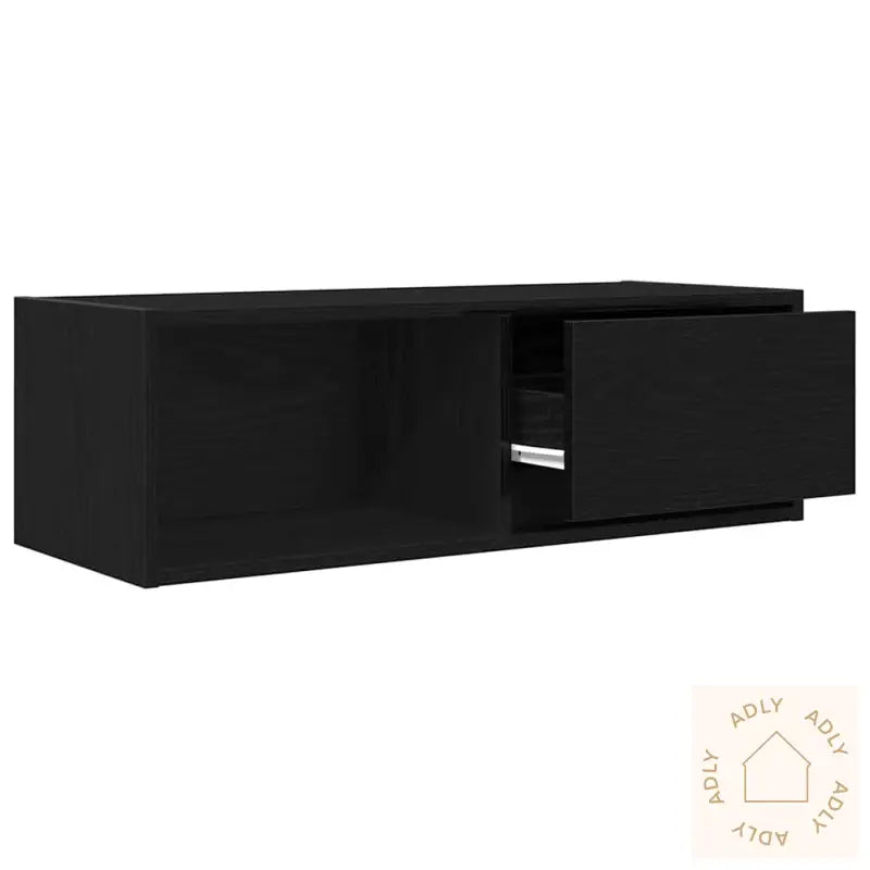 Tv-Benker 2 Stk Svart Eik 80X31X25,5 Cm Konstruert Tre