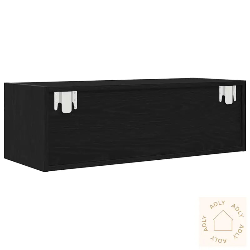 Tv-Benker 2 Stk Svart Eik 80X31X25,5 Cm Konstruert Tre