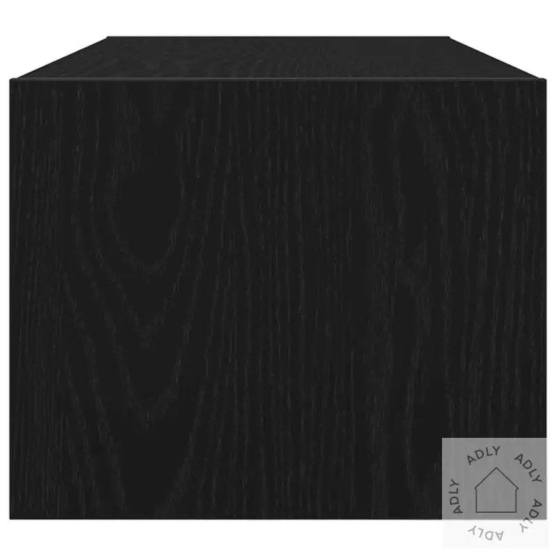 Tv-Benk Svart Eik 80X31X25,5 Cm Konstruert Tre