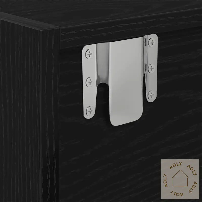 Tv-Benk Svart Eik 100X31X25,5 Cm Konstruert Tre