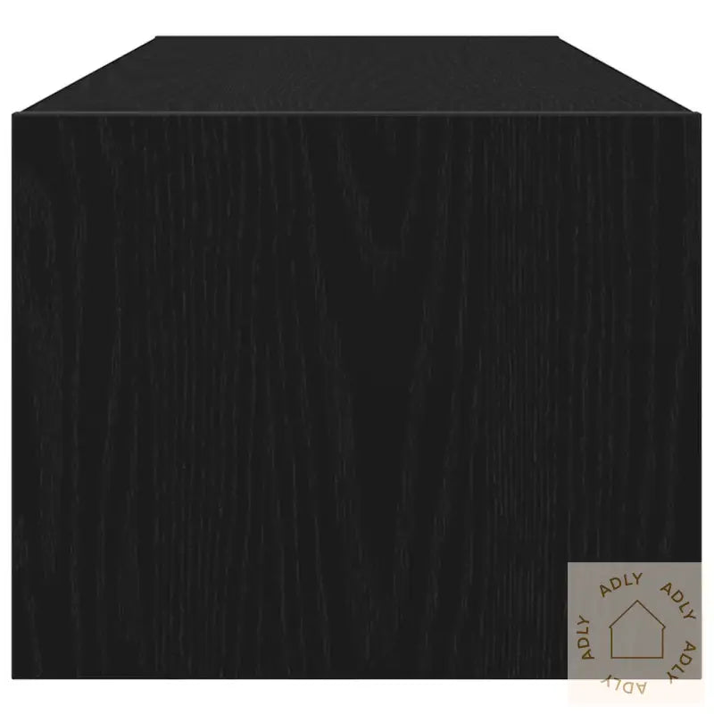 Tv-Benk Svart Eik 100X31X25,5 Cm Konstruert Tre