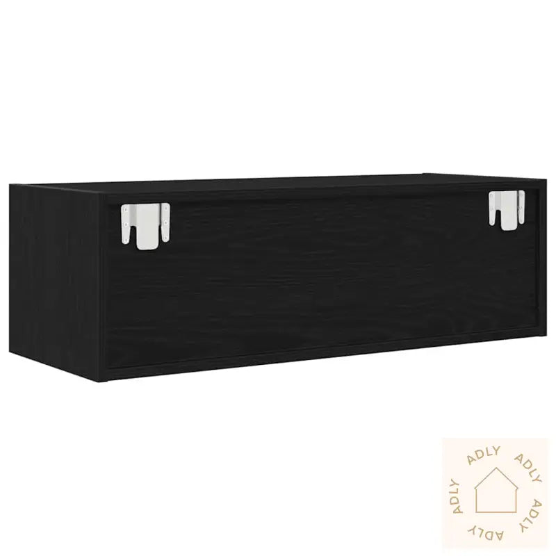 Tv-Benker 2 Stk Svart Eik 80X31X25,5 Cm Konstruert Tre