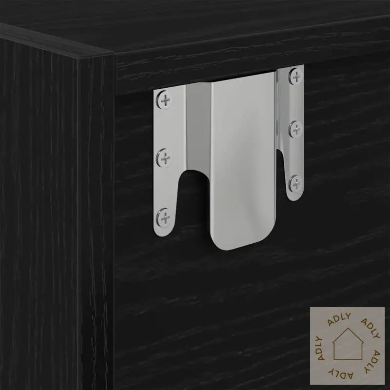 Tv-Benk Svart Eik 60X31X25,5 Cm Konstruert Tre