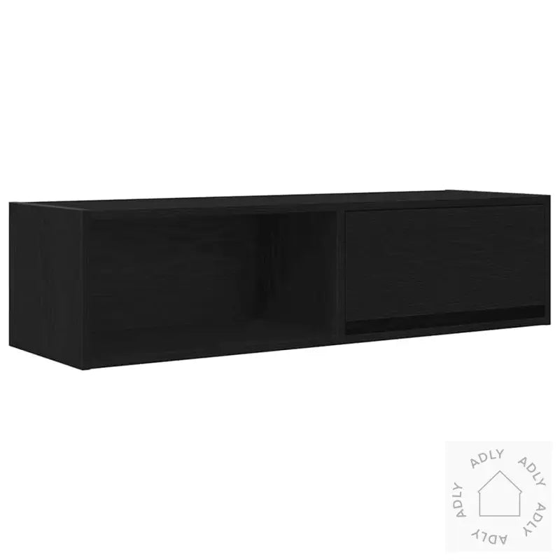 Tv-Benker 2 Stk Svart Eik 100X31X25,5 Cm Konstruert Tre