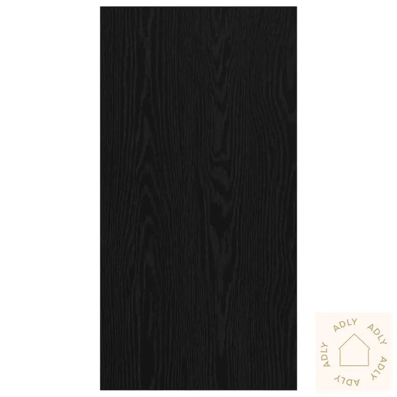 Veggmontert Tv-Skap I Svart Eik - 37 X 37 X 72 Cm, Laget Av Konstruert Tre
