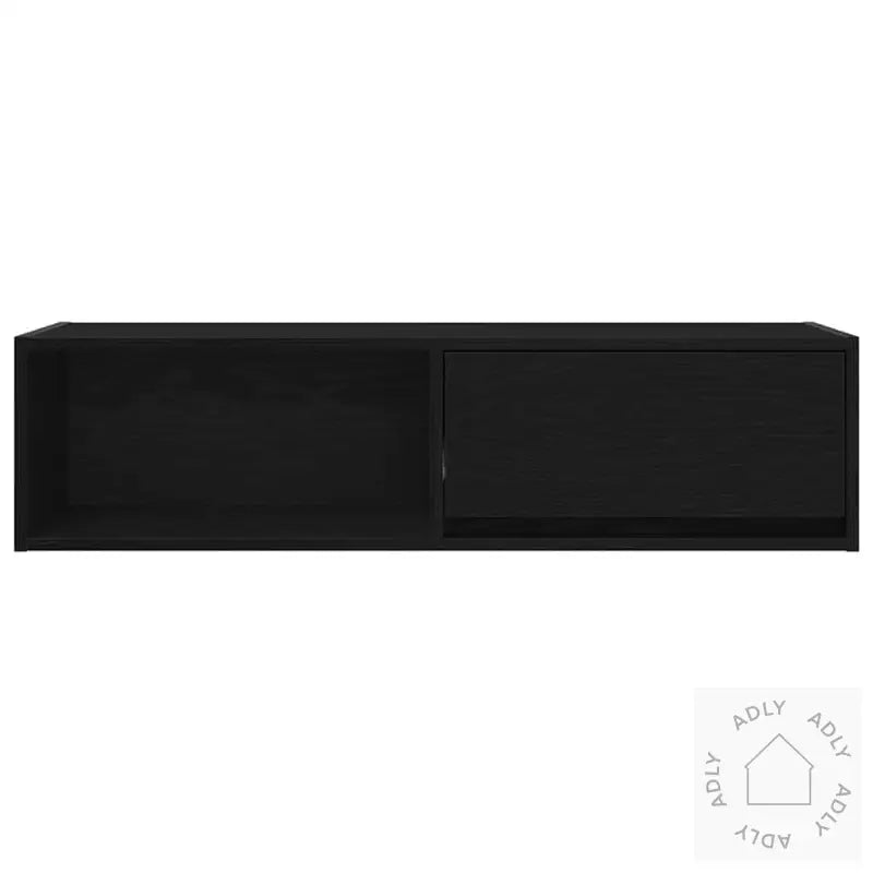 Tv-Benker 2 Stk Svart Eik 100X31X25,5 Cm Konstruert Tre