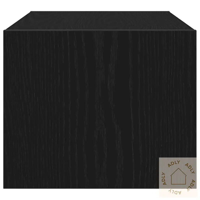 Tv-Benk Svart Eik 60X31X25,5 Cm Konstruert Tre