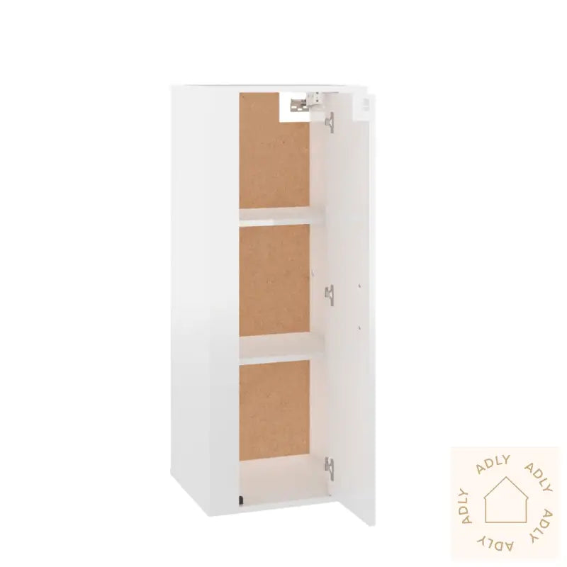 Vegghengt Tv-Benk Høyglans Hvit 40X34,5X100 Cm