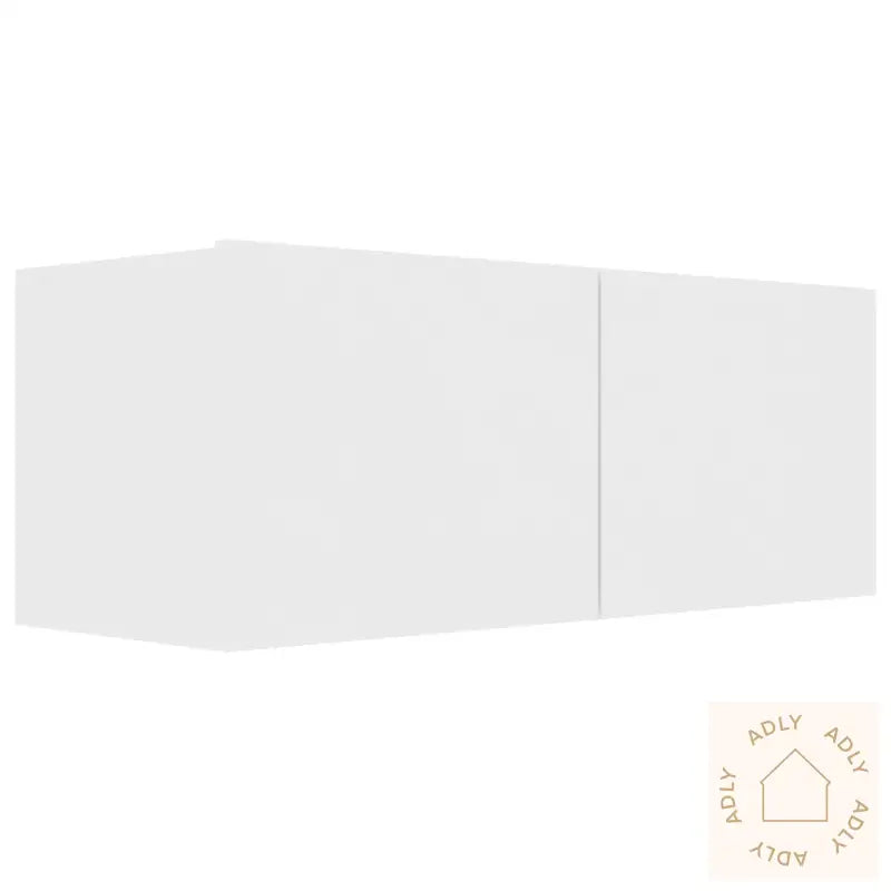 Tv-Benksett 2 Deler Hvit Konstruert Tre