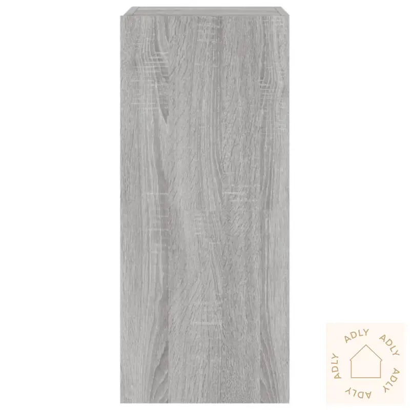 Vegghengt Tv-Benk Med Led-Lys Grå Sonoma 30,5X35X70 Cm