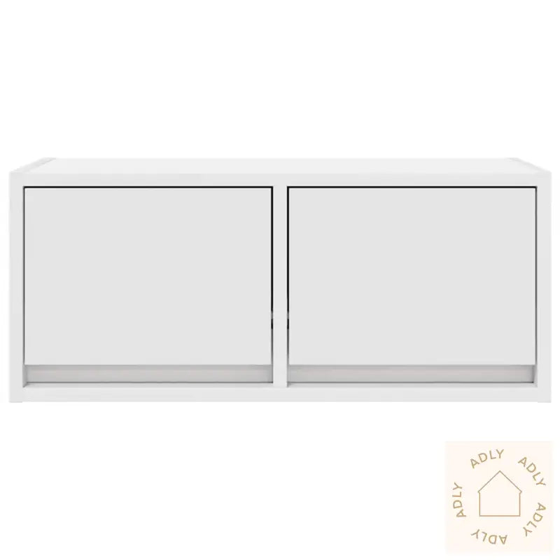 Tv-Benk Hvit 60X31X25,5 Cm Konstruert Tre