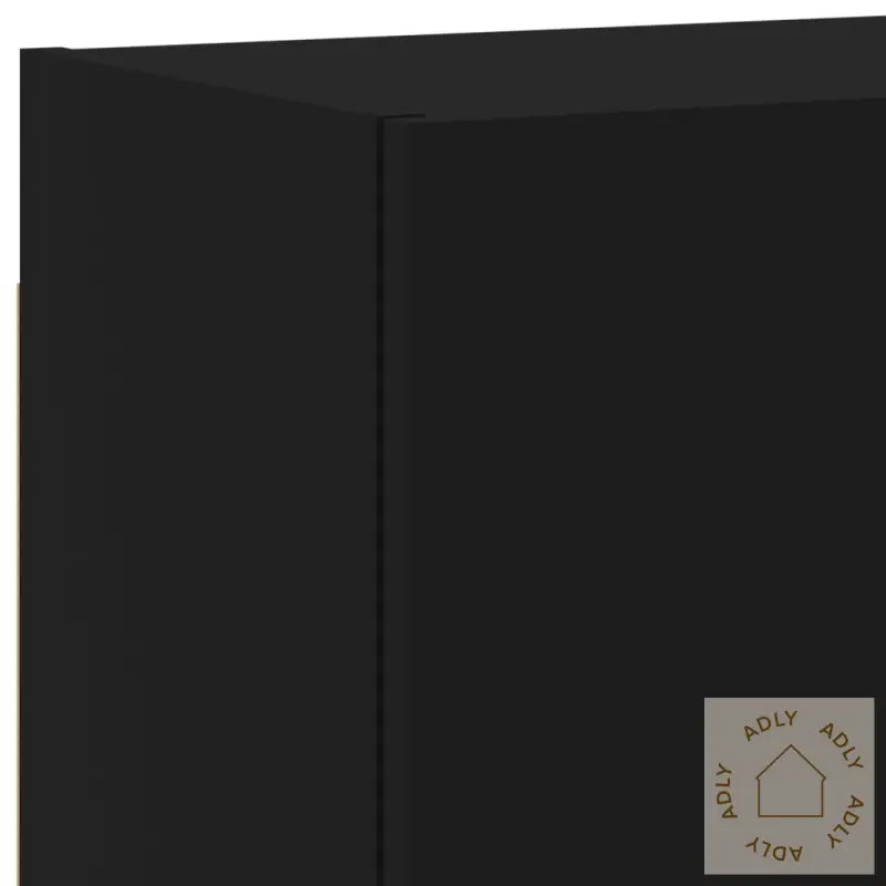 Vegghengte Tv-Benker 2 Stk Svart 40,5X30X40 Cm Konstruert Tre
