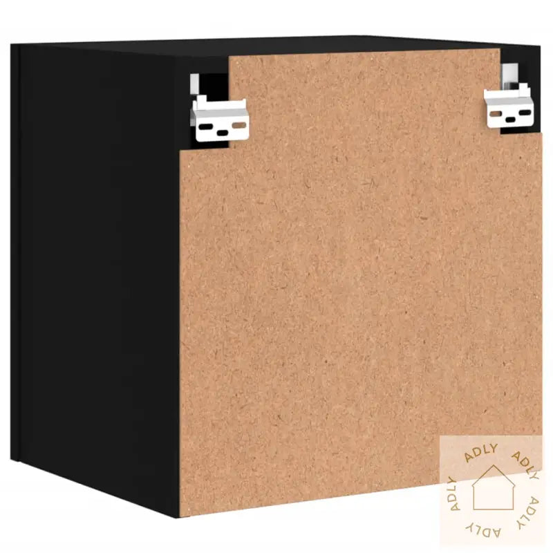 Vegghengte Tv-Benker 2 Stk Svart 40,5X30X40 Cm Konstruert Tre