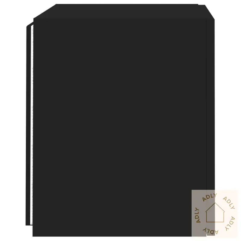 Vegghengte Tv-Benker Med Led 2 Stk Svart 40,5X35X40 Cm