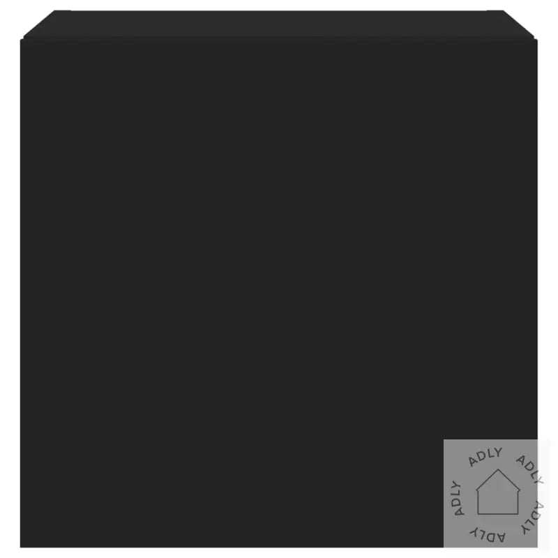 Vegghengte Tv-Benker Med Led 2 Stk Svart 40,5X35X40 Cm