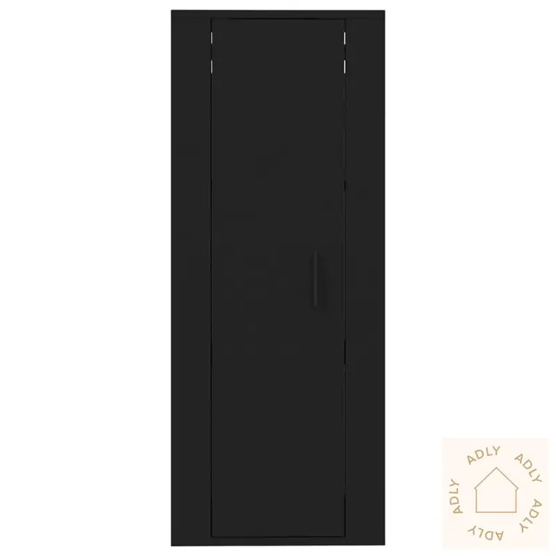 Vegghengt Tv-Benk Sort 40X34,5X100 Cm