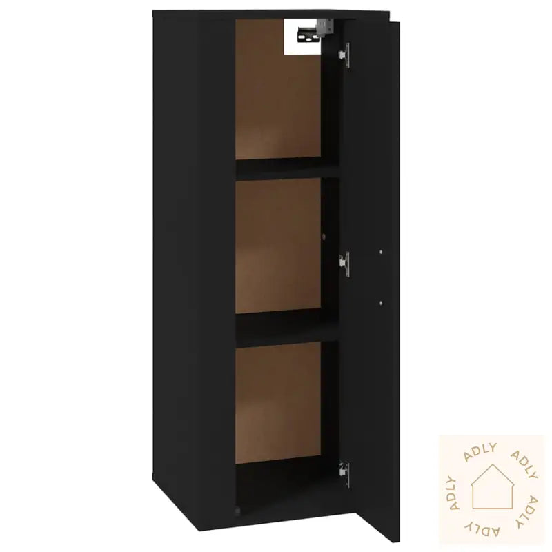Vegghengt Tv-Benk Sort 40X34,5X100 Cm