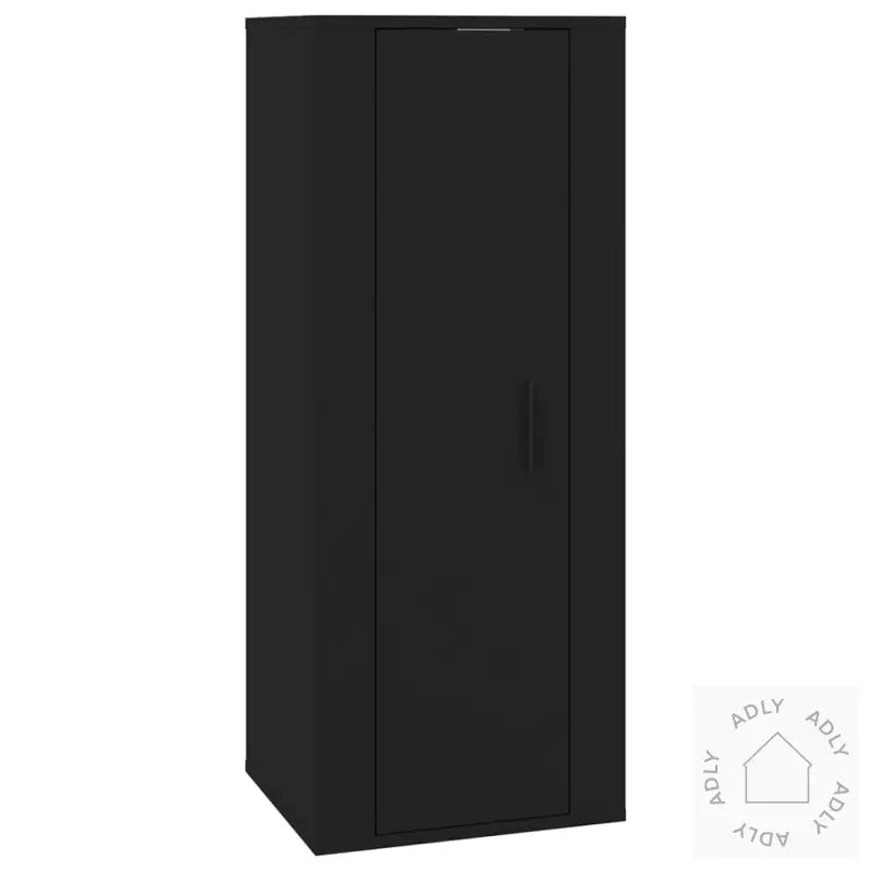 Vegghengt Tv-Benk Sort 40X34,5X100 Cm