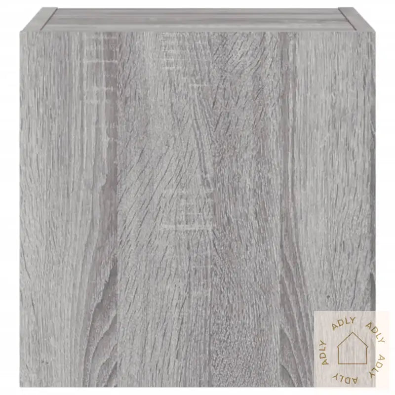 Vegghengte Tv-Benker Med Led-Lys 2 Stk Grå Sonoma 30,5X35X30 Cm