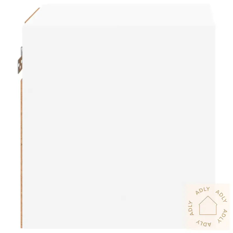 Vegghengt Tv-Benk Med Led 2 Stk Hvit 30X28,5X30 Cm