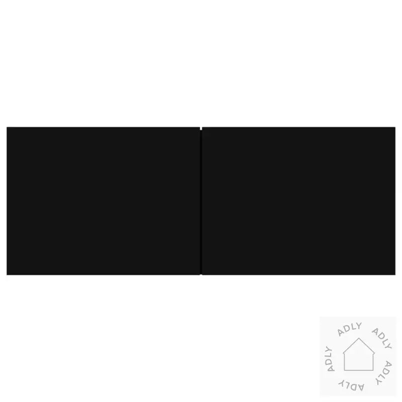 Tv-Benksett 8 Deler Svart Konstruert Tre