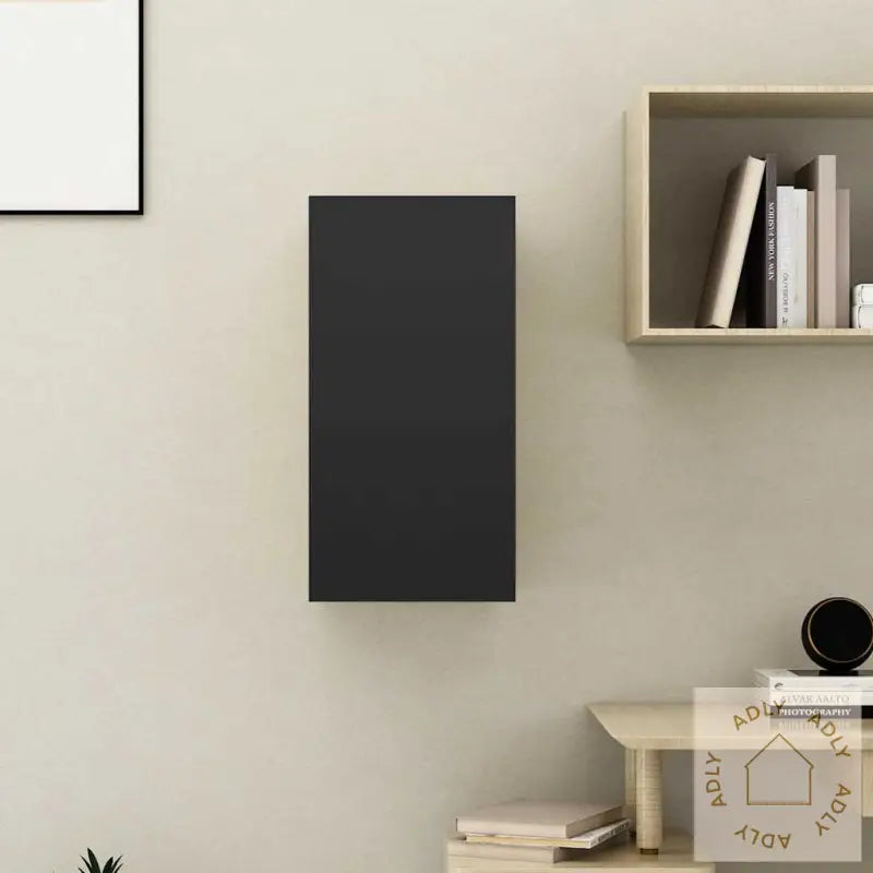 Tv-Benk Svart 30,5X30X60 Cm Konstruert Tre