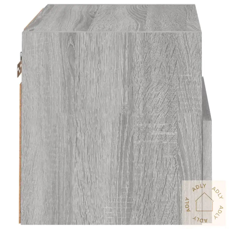 Vegghengt Tv-Benk Grå Sonoma 40X30X30 Cm Konstruert Tre