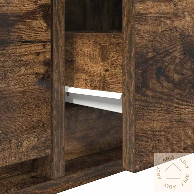 Tv-Benk Røkt Eik 80X31X25,5 Cm Konstruert Tre